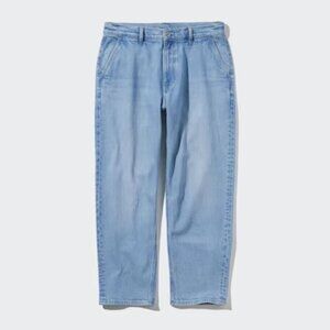 Uniqlo Relaxed Ankle Jeans 62 BLUE [USED]